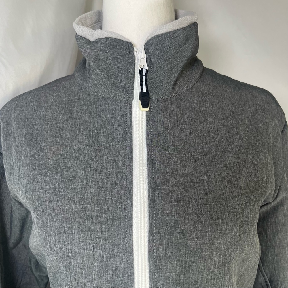 Roper Women's Softshell‎ Jacket Gray with White Details Size XL - Picture 2 of 8